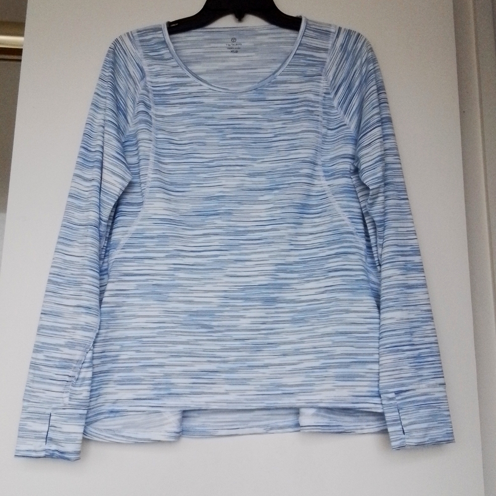 Talbot’s XL Petite Blue & White long sleeve Tee